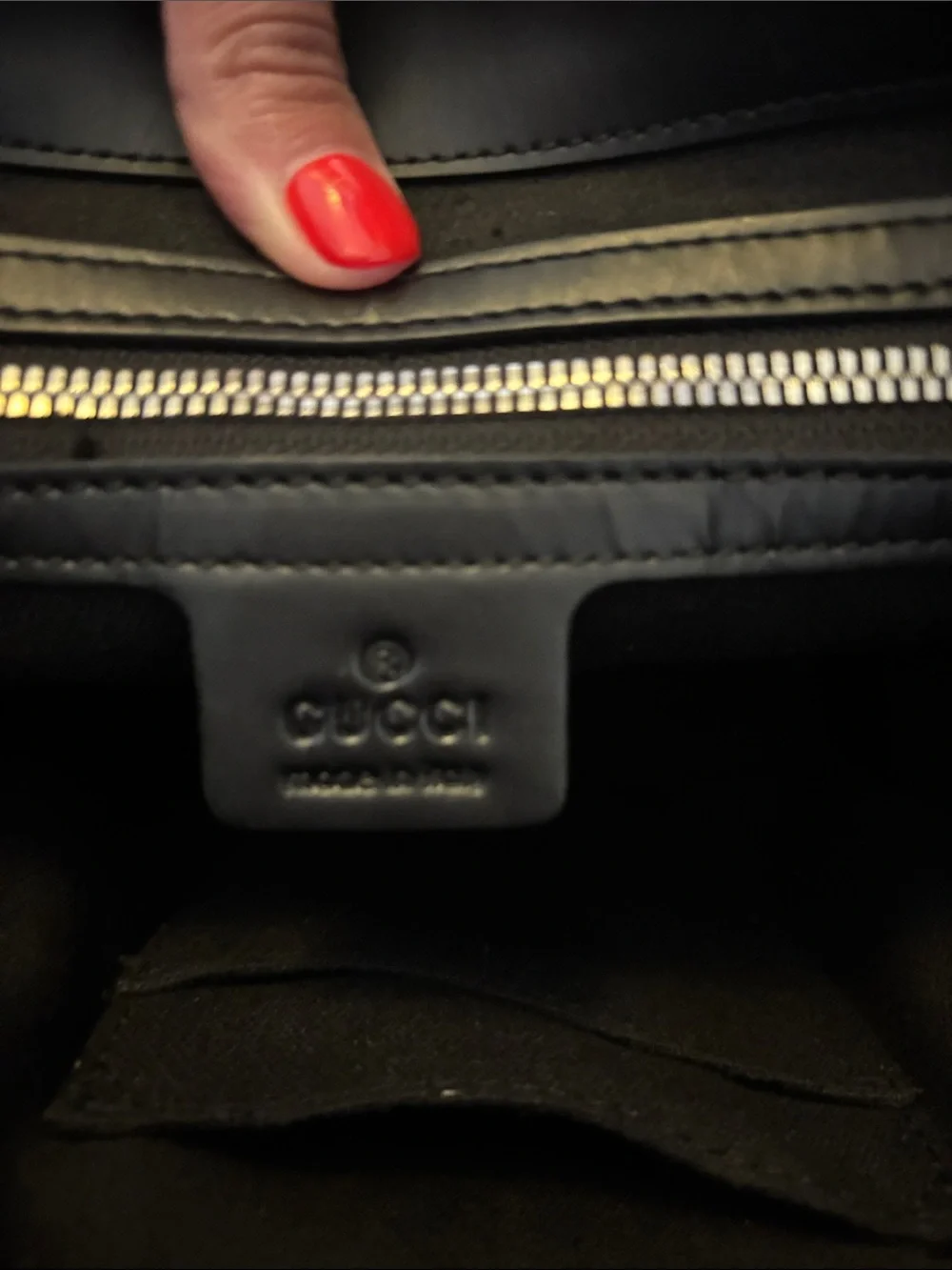 Gucci Black GG Supreme Messenger with Red-Blue Web Strap